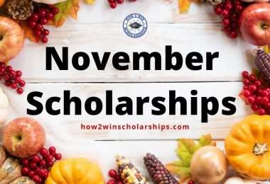 Give Thanks for these November College Scholarships