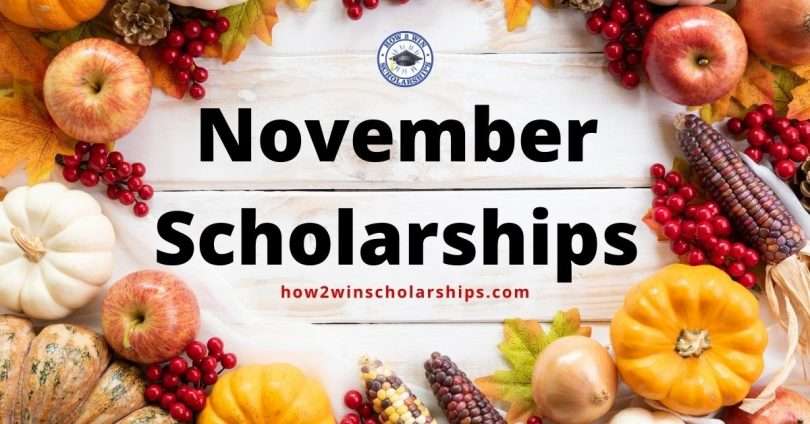 Give Thanks for these November College Scholarships