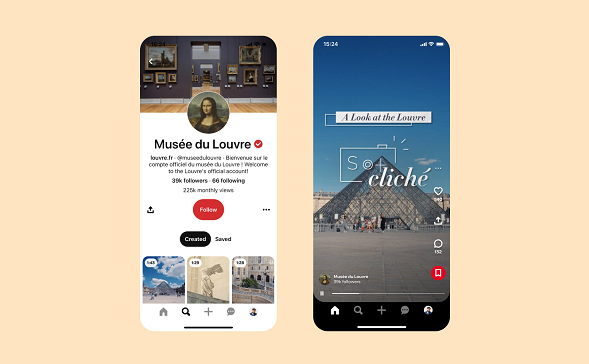 Pinterest Launches New Video Content Approach via Partnership with The Louvre
