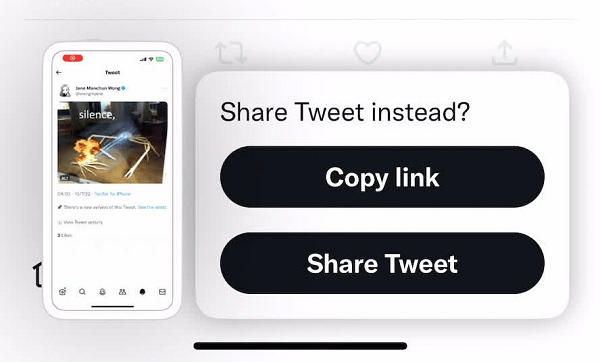 Twitter Tests New Pop-Up Prompts to Dissuade Screenshots of Tweets