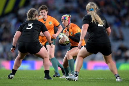 Sharni Williams in action against New Zealand at Eden Park.