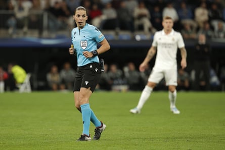 Stephanie Frappart recently refereed the match between Real Madrid and Celtic in the Champions League.