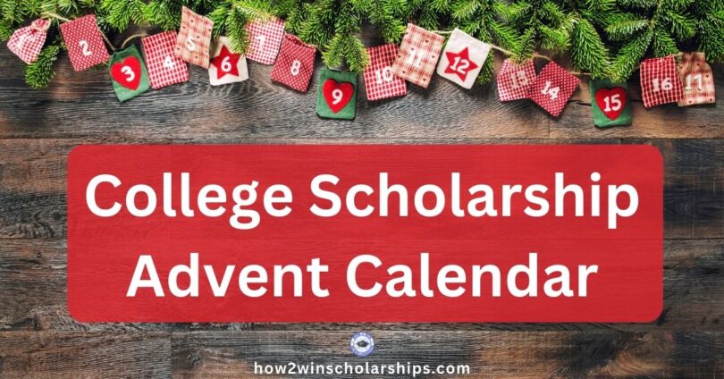 College Scholarship Advent Calendar - 24 Daily Tips