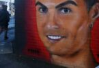 A Cristiano Ronaldo mural in Manchester