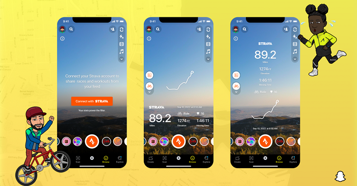 Snapchat Launches New Integration with Strava, Enabling Users to Showcase their Fitness Activity