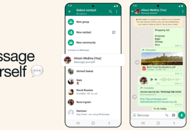 WhatsApp’s Adding a New Option to Send a Message to Yourself
