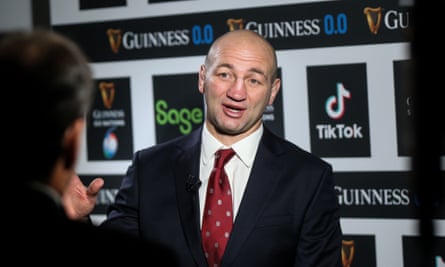 The England head coach, Steve Borthwick, at the Six Nations Championship launch.