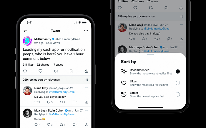Twitter Experiments with Reply Filters, Timeline Controls, and the Capacity to Search Your Tweet Likes