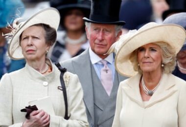 Princess Anne, Princess Royal, King Charles, and Camilla, Queen Consort, at Royal Ascot.