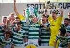 Celtic celebrate their Scottish Cup final victory