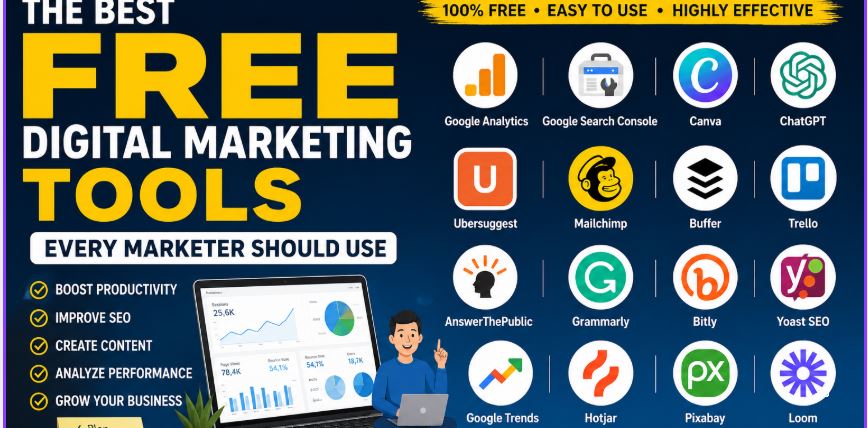 The Best Free Digital Marketing Tools Every Marketer Should Use