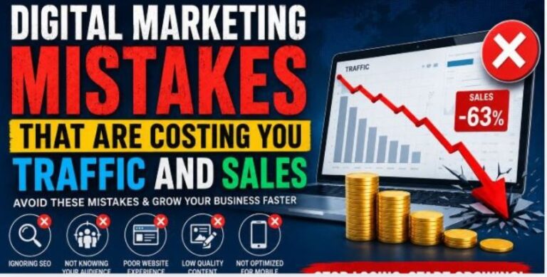 Digital Marketing Mistakes That Are Costing You Traffic and Sales