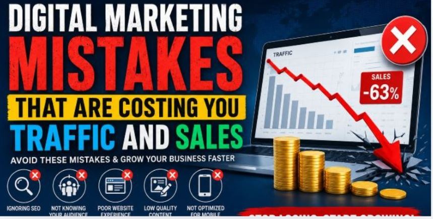 Digital Marketing Mistakes That Are Costing You Traffic and Sales